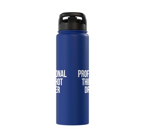 Professional Third Shot Dropper Pickleball Player Design Stainless Steel Insulated Water Bottle - color: Royal Blue
