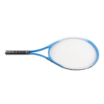 Drfeify 27 Inch Tennis Racket with Lightweight Aluminium and Ergonomic Handle for Adults and Beginners - color: Blue