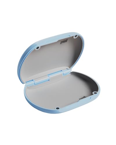 PUL Retainer Case for Invisalign & Clear Aligners - Slim Clear Aligner Case with Secure Magnetic Closure - Travel Retainer Holder for Invisalign Accessories, Mouth Guards & Dentures - Blue - color: Blue