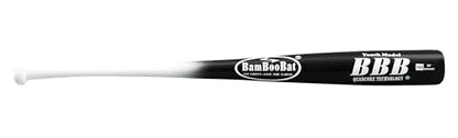 BAMBOOBAT by Pinnacle Sports Equipment INC. Youth Durable Bamboo Baseball Bat for Players Aging 5-13 Years Old - 100 Day Warranty
