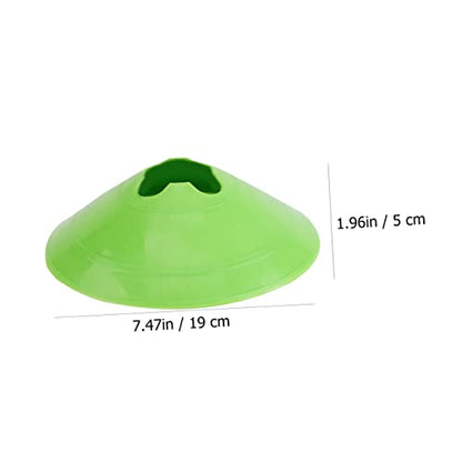 VANZACK 10pcs Football Training Markers Durable Pe Training Signs for Soccer Basketball and Sports Drills Versatile Marking Discs for Outdoor Activities