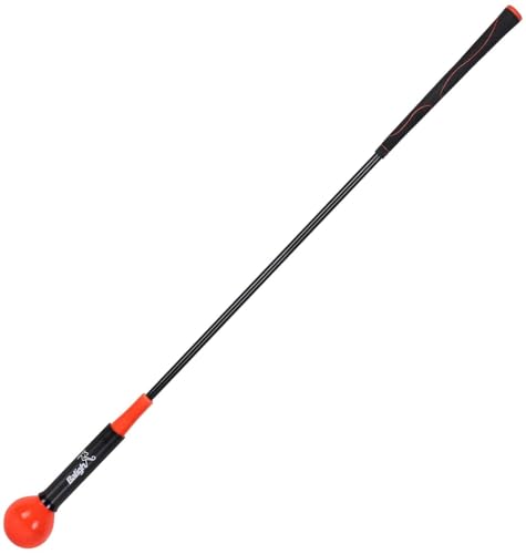 Golf Swing Trainer Aid and Correction for Strength Grip Tempo & Flexibility Training Suit for Indoor Practice Chipping Hitting Golf Accessories - color: Red, size: 48"