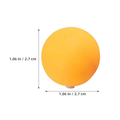 GALPADA 100pcs 27mm Table Tennis Balls with Hole, Abs Plastic Ping Pong Balls for Practice Machine Training, Yellow Bulk Set for Leisure and Competition Use
