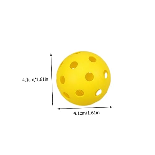 Yardwe Golf Ball Indoor Practice Balls Golfing Hollow-Out Balls Golfing Practice Tools Balls for Golfing - color: Yellow