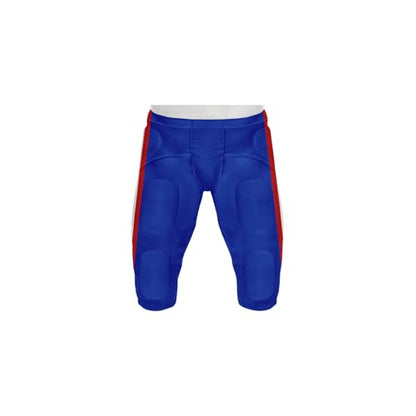 Youth Football Practice Jersey, Custom Blank Kids Practice Football Uniform Sportswear for Boys Training Games - color: Royal Blue Red White