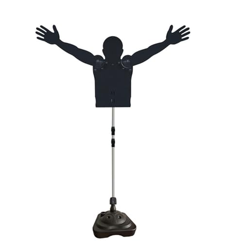 Rugged Basketball Defender Dummy, Adjustable Height Ball Control Training Mannequin, Dribbling Training Aid with Water Injection Base, for Shooting, Dribbling and Driving Drills