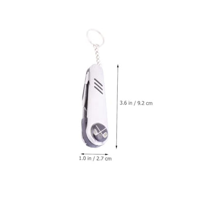 6 in 1 Golf Multifunctional Divot Repair Tool Set Stainless Steel Gadget with Ball Marker Groove Cleaner and Keychain for Golfers Portable Accessory for Course Maintenance