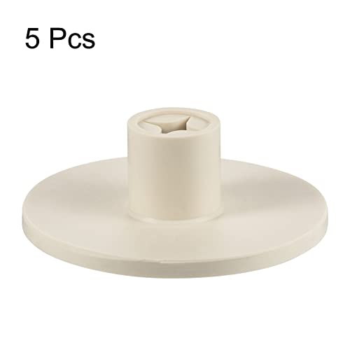 PATIKIL 0.8 Inch Plastic Golf Tee, 5 Pack Hollow Training Driving Range Tee Stable Ball Holder for Outdoor Indoor Hitting Mat, Beige