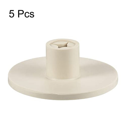 PATIKIL 0.8 Inch Plastic Golf Tee, 5 Pack Hollow Training Driving Range Tee Stable Ball Holder for Outdoor Indoor Hitting Mat, Beige