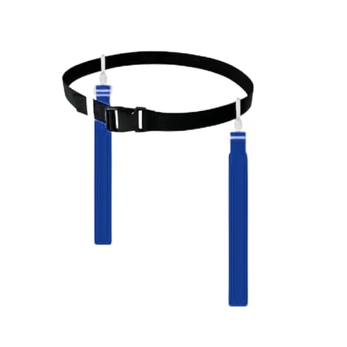 Flag Football Belt, 2/4/10/14pcs Adjustable Flag Football Belt with Belt and Flags, for Youths, Adults - color: Blue