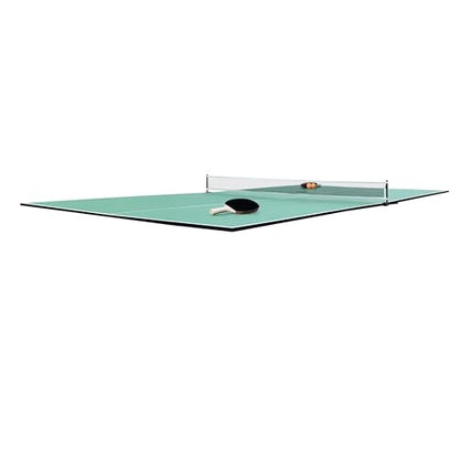 RACK Virgo Table Tennis Conversion Top for Billiard/Pool Table 4 Piece– Indoor Ping Pong Tabletop - color: Green
