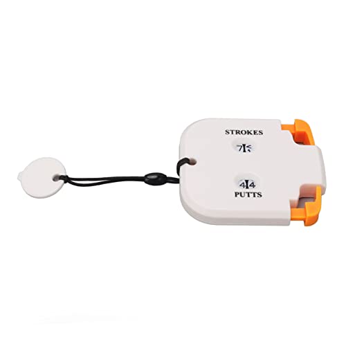 Score Counter Plastic Digits Stroke Putts Counting Clicker with Auxiliary Function for Players – Lightweight and Portable Scoring Tool