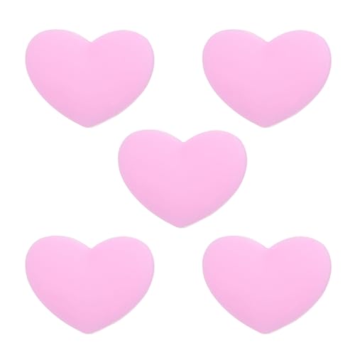 Tennis Racket Vibration Dampener Soft Silicone Racket Shock Absorber for Tennis Racquet String - Heart Shaped - color: Light Pink