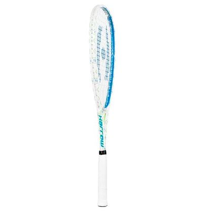Harrow Junior Squash Racquet - color: White/Blue/Green