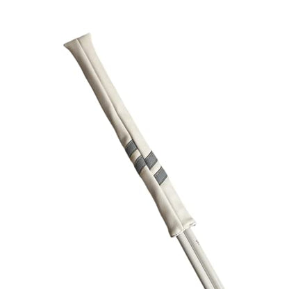 Classic Golf Alignment Stick Cover Headcover Holder 13in Hold at Least 2 Sticks - White, Light Blue, Black Soft Synthetic Leather Well Made