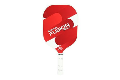 Gamma USAPA Approved Fiberglass Pickleball Paddle Set with 2 Paddles, 3 Outdoor Balls, & Sling Bag, Fusion React Pickleball Bundle, Red/Blue, Pickle-Ball Equipment - style: Fusion React Red and Blue