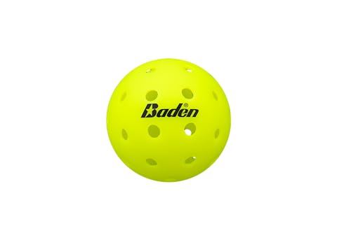 Baden PRO1 Outdoor Pickleball Balls 3-Pack | USA Pickleball (USAPA) Approved | Durable Tournament Grade One-Piece Construction for Competitive Players | Neon Yellow