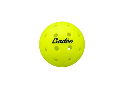Baden PRO1 Outdoor Pickleball Balls 3-Pack | USA Pickleball (USAPA) Approved | Durable Tournament Grade One-Piece Construction for Competitive Players | Neon Yellow