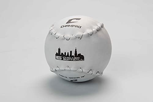 Champro Chicago Softball (White, 16-Inch)