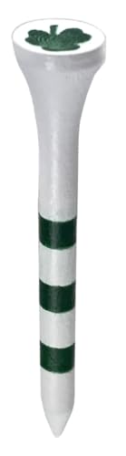 PrideSports Shamrocks Wooden Golf Tees - 2-3/4 Inch, 45 Count - Special Edition - Perfect for St. Patrick's Day