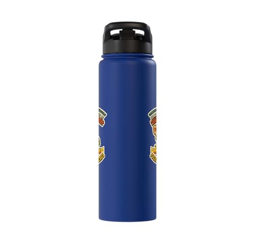 Third-Shot Drop Ironic Pickleball Hobby Player Stainless Steel Insulated Water Bottle - color: Royal Blue