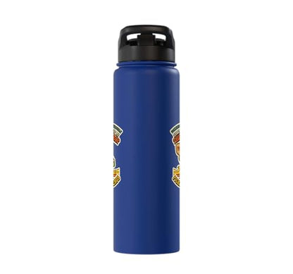 Third-Shot Drop Ironic Pickleball Hobby Player Stainless Steel Insulated Water Bottle - color: Royal Blue