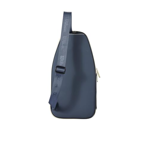 WILSON Pickleball Soft Cover Bag - Holds 1 Pickleball Paddle, Blue/Cream