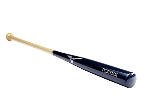 Mizuno Pro Fungo Bat | Infield or Outfield | Maple Hybrid Fungo | Lightweight | High Gloss Finish - color: Navy, size: 37 inch