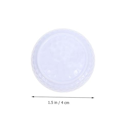 SUPVOX 2Pcs Flat Shape Golf Training Balls for Indoor Putting Practice Synthetic Rubber Golfing Accessory for Improving Putting Skills and Straight Line Control