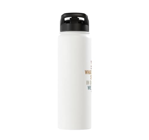 Whose Serve What's the Score Funny Pickleball Questions Stainless Steel Insulated Water Bottle - color: White