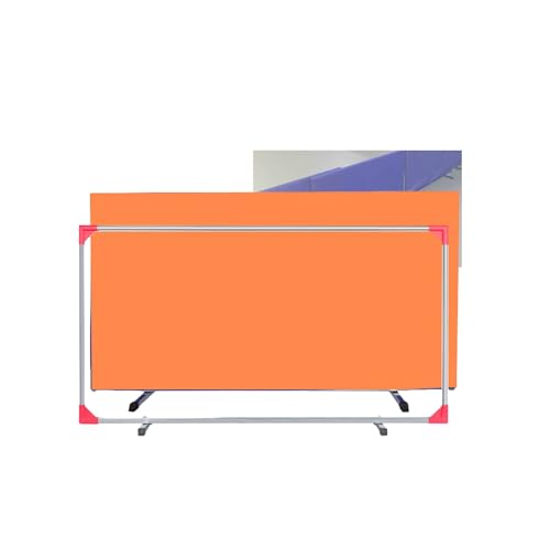 Table Tennis Surround Temporary Wall, Removable Training Fence. Portable Table Tennis Baffle,Contest Surround Block,Used for Temporary Partition Screens in Schools and Stadiums，（Orange，140x7 - color: Orange, size: 140x75cm/2pieces