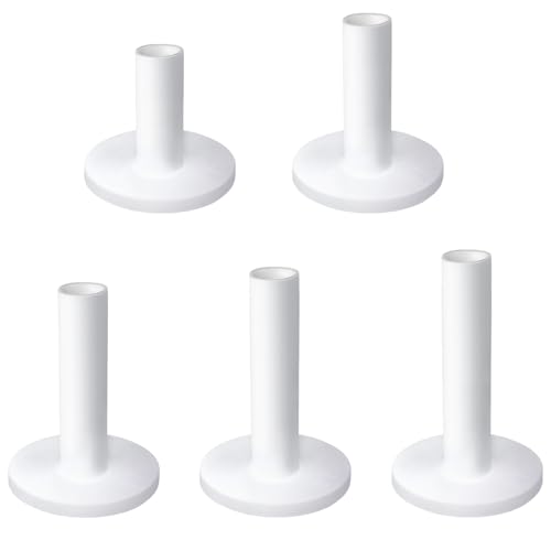 Rubber Golf Tees for Mats,Unbreakable Stable Driving Range Tees for Golf Simulator Practice Mats,5-Piece Mixed Size Set(White)