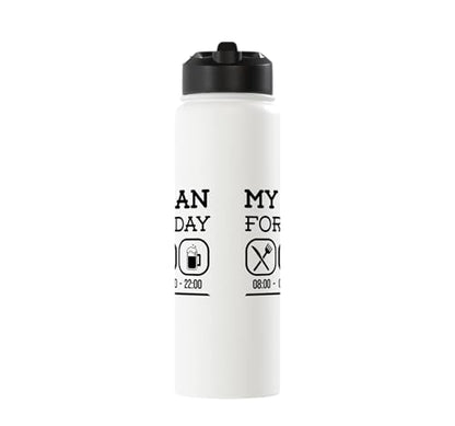 Pickleball Padel Racket Balls Dinking Plan Pickleball Stainless Steel Insulated Water Bottle