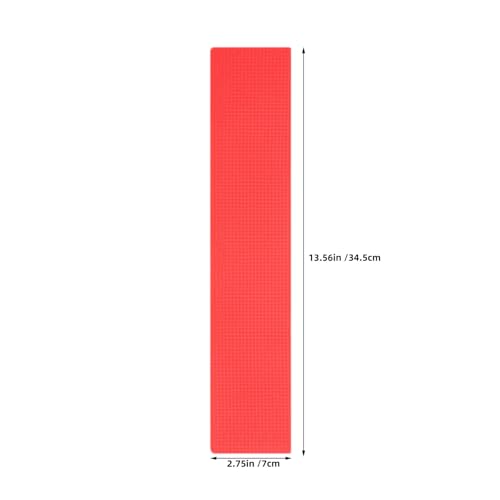 Toyvian 12pcs Court Line Markers Flat Crimson Sports Ground Marking Discs Football Soccer Tennis Field Training Kit for Outdoor Use