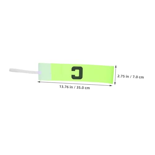 Yardwe Elastic Sports Captain Armbands Durable Drop Team Leader Sleeves for Soccer Rugby Basketball Enhances - color: Yellow
