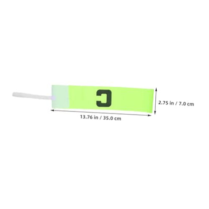 Yardwe Elastic Sports Captain Armbands Durable Drop Team Leader Sleeves for Soccer Rugby Basketball Enhances - color: Yellow