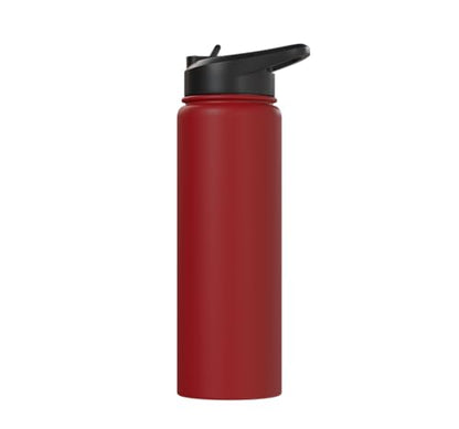 Dink Master Funny Pickleball Player Paddle Sports Stainless Steel Insulated Water Bottle - color: Red