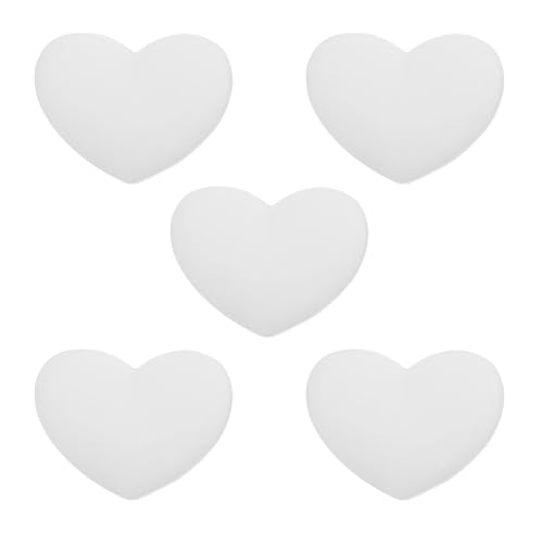 Tennis Racket Vibration Dampener Soft Silicone Racket Shock Absorber for Tennis Racquet String - Heart Shaped - color: White