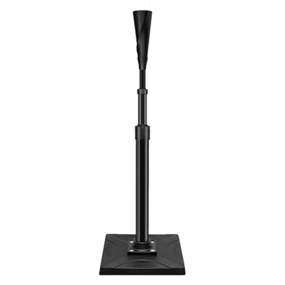 LOMGWAYS Baseball/Softball Batting Tee-Height Adjustable Premium Portable Baseball Tee with Removable Rubber Top and Heavy-Duty Base for All Ages - style: Black 25"-47"