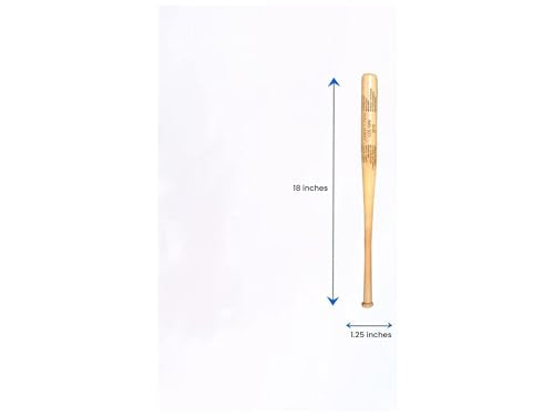 Bird's Wood Shack Mini Baseball Bat Keepsake - Solid Wood, Laser-Engraved Customizable Mini Bat for Teammates, Coaches, Ring Bearers - Baseball Bat Decor - 18-inch - Unique Trophy for Little League