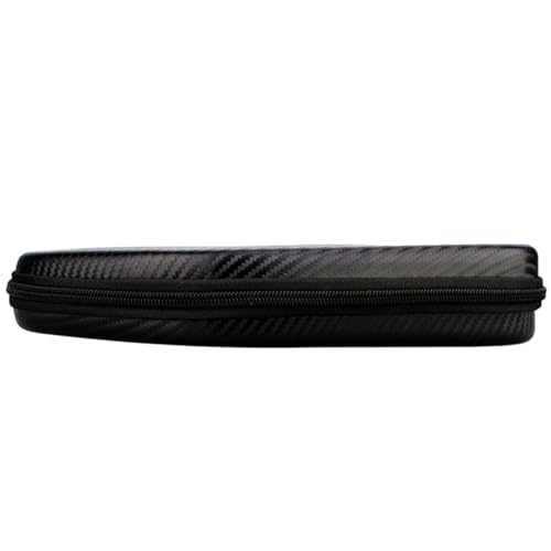 Hexagonal Pingpong Paddle Case Table Tennis Racket Storage Bag Zipper Handbag Accessories Portable Zipper Bag Lightweight Equipment - color: Black