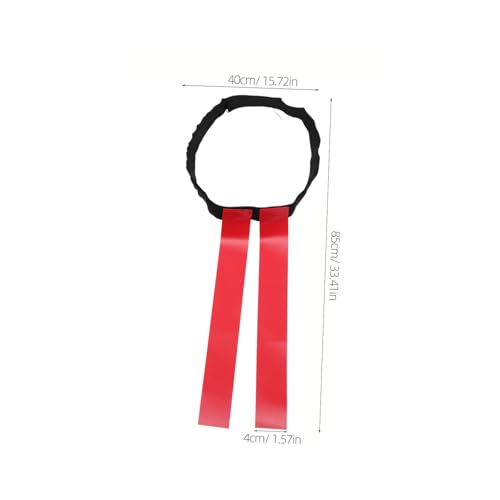 VANZACK Flag Football Belt Set for 90cm, Rugby Waist Belt with Full Hook and Loop Flags in Red and Blue, Outdoor Football Game Supplies for Youth Training and Competition
