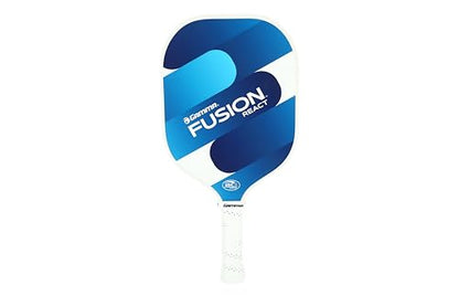Gamma USAPA Approved Fiberglass Pickleball Paddle Set with 2 Paddles, 3 Outdoor Balls, & Sling Bag, Fusion React Pickleball Bundle, Red/Blue, Pickle-Ball Equipment - style: Fusion React Red and Blue
