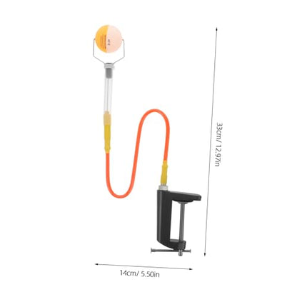 KOMBIUDA Portable Table Tennis Trainer Quick Rebound Training Device Clip Adjustable Table Tennis Practice Gear for Players for Skill Development and Solo Practice
