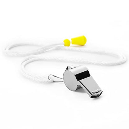 12 Pack Sport Whistles with Lanyar for Coaches, Referees and Officials, Loud Crisp Sound - color: 12 Pcs(6 silver+6 black)