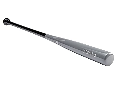 Mizuno Pro Fungo Bat | Infield or Outfield | Maple Hybrid Fungo | Lightweight | High Gloss Finish - color: Grey, size: 35 inch