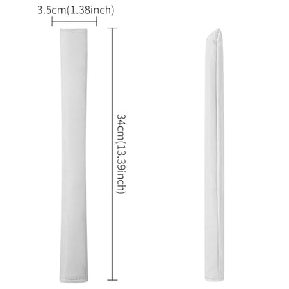 Golf Alignment Stick Cover Premium Leather Perfect Cover for Alignment Sticks Classic Blank Direction Rod Design Alignment Sticks Holder Golf Club Protector Holds 2 Sticks. - color: White