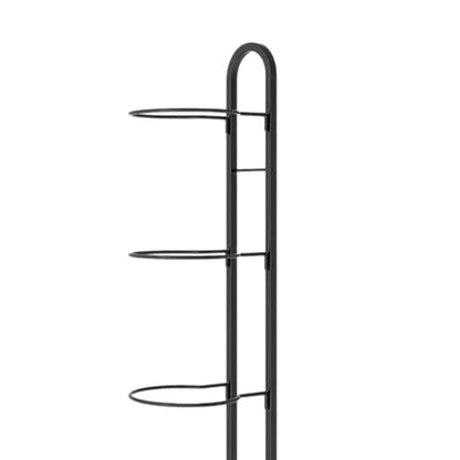 kowaku Vertical Ball Storage, Basketball Storage Shelf, Metal Volleyball Stand Holder, 5 Tier Ball Rack, Basketball Rack for Garage