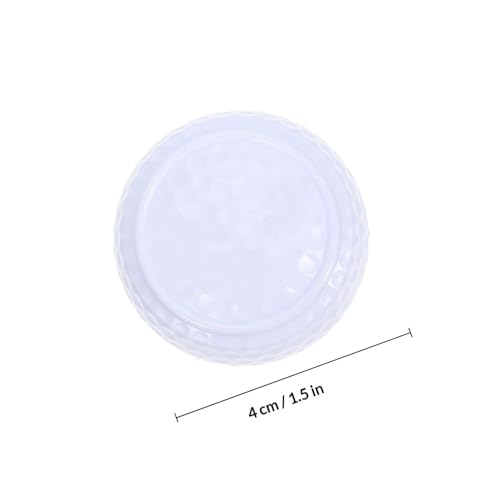 2Pcs Flat Design Golf Training Balls Lightweight Synthetic Rubber Practice Aids for Indoor Putting and Portable Golf Accessories for Men