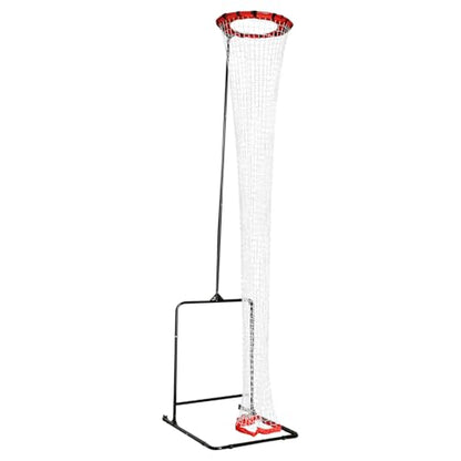 Volleyball Setter Training Equipment, Volleyball Setter Trainer Net Adjustable Angle & Height with Rolling Wheels for Professional Beginner Serving, Passing, Spiking